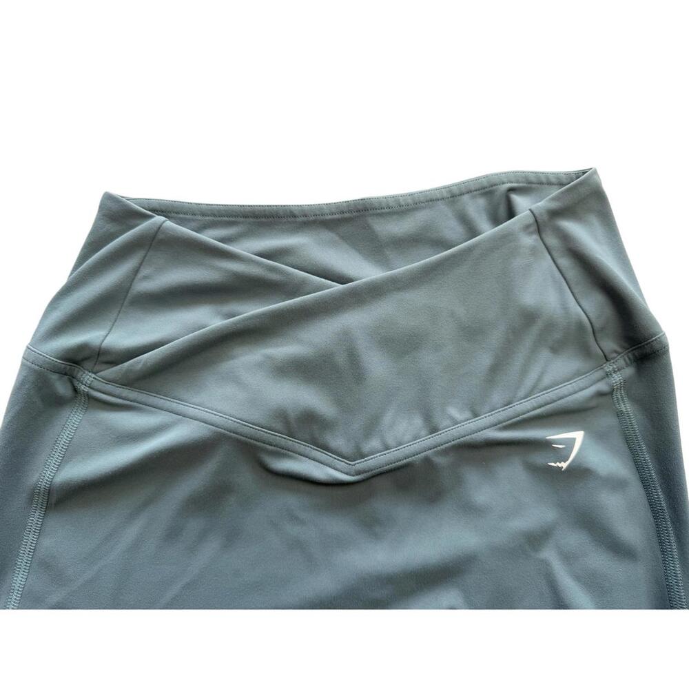 Gymshark Whitney Simmons Crossover V Waist Leggings Sage Green Womens XS